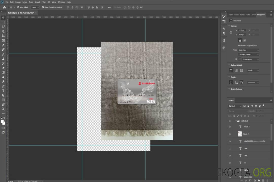 Photolook de la carte de débit visa Canada Banque Scotia avant template Photolook de la carte de débit visa Canada Banque Scotia avant template